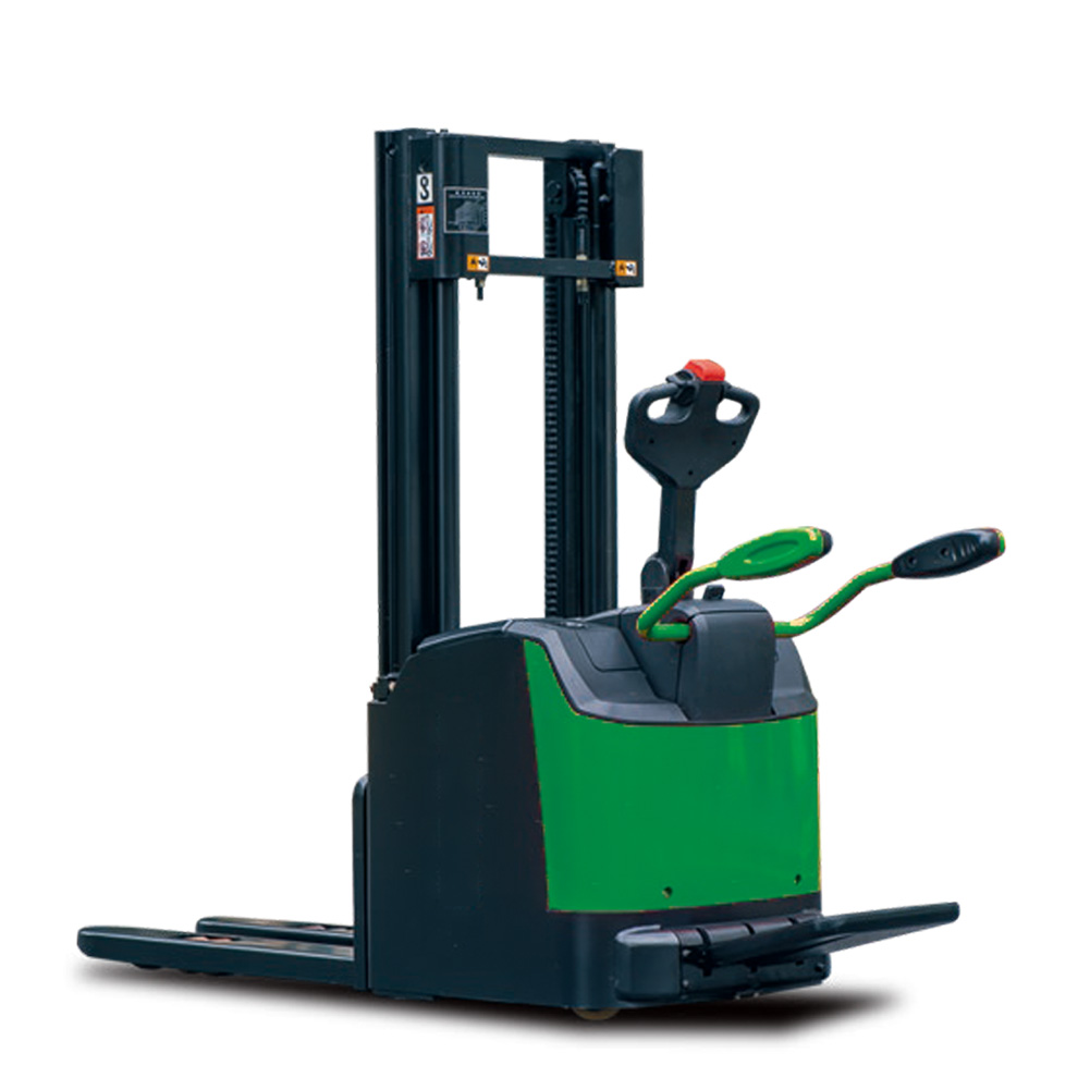 Electric Standing On Type Pallet Stacker with 1.2t 1.4t 1.6t 2t Load Capacity